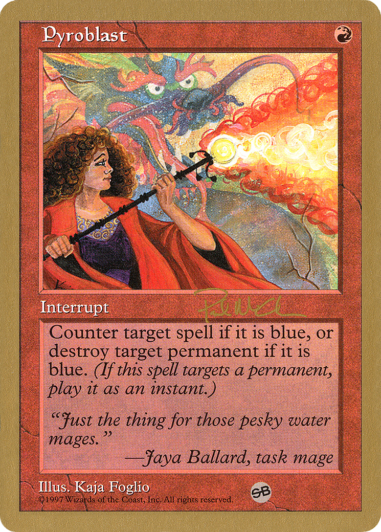 Pyroblast (WC97-PM262SB) - World Championship Decks 1997 - Premium MTG Single from Wizards of the Coast - Just $2.39! Shop now at Game Crave Tournament Store