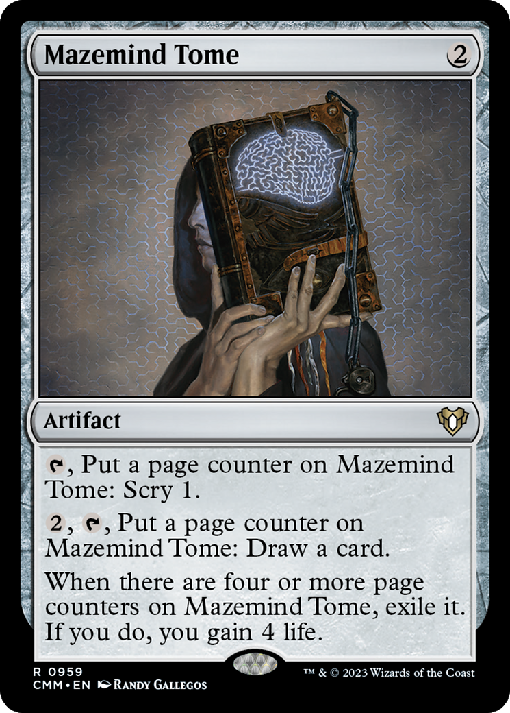 Mazemind Tome (CMM-959) - Commander Masters - Premium MTG Single from Wizards of the Coast - Just $0.08! Shop now at Game Crave Tournament Store