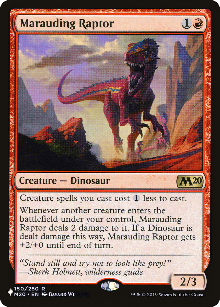 Marauding Raptor (PLIST-145) - The List - Premium MTG Single from Wizards of the Coast - Just $0.21! Shop now at Game Crave Tournament Store