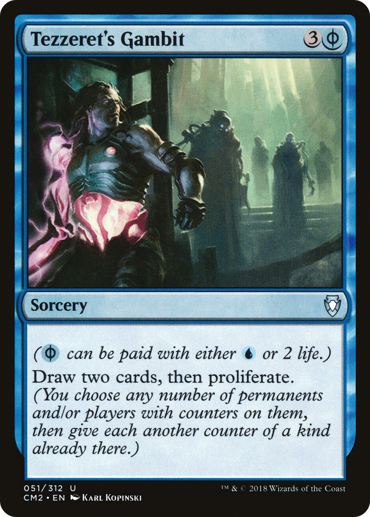 Tezzeret's Gambit (CM2-051) - Commander Anthology Volume II - Premium MTG Single from Wizards of the Coast - Just $0.14! Shop now at Game Crave Tournament Store
