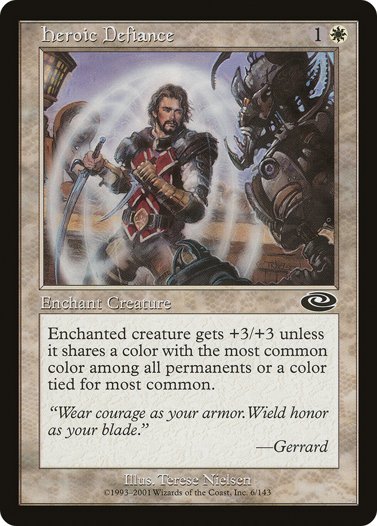 Heroic Defiance (PLS-006) - Planeshift Foil - Premium MTG Single from Wizards of the Coast - Just $0.11! Shop now at Game Crave Tournament Store
