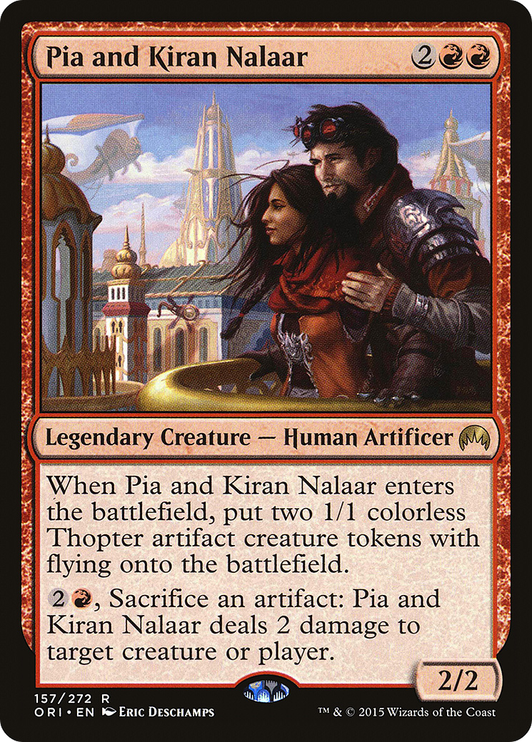 Pia and Kiran Nalaar (ORI-157) - Magic Origins Foil - Premium MTG Single from Wizards of the Coast - Just $0.16! Shop now at Game Crave Tournament Store