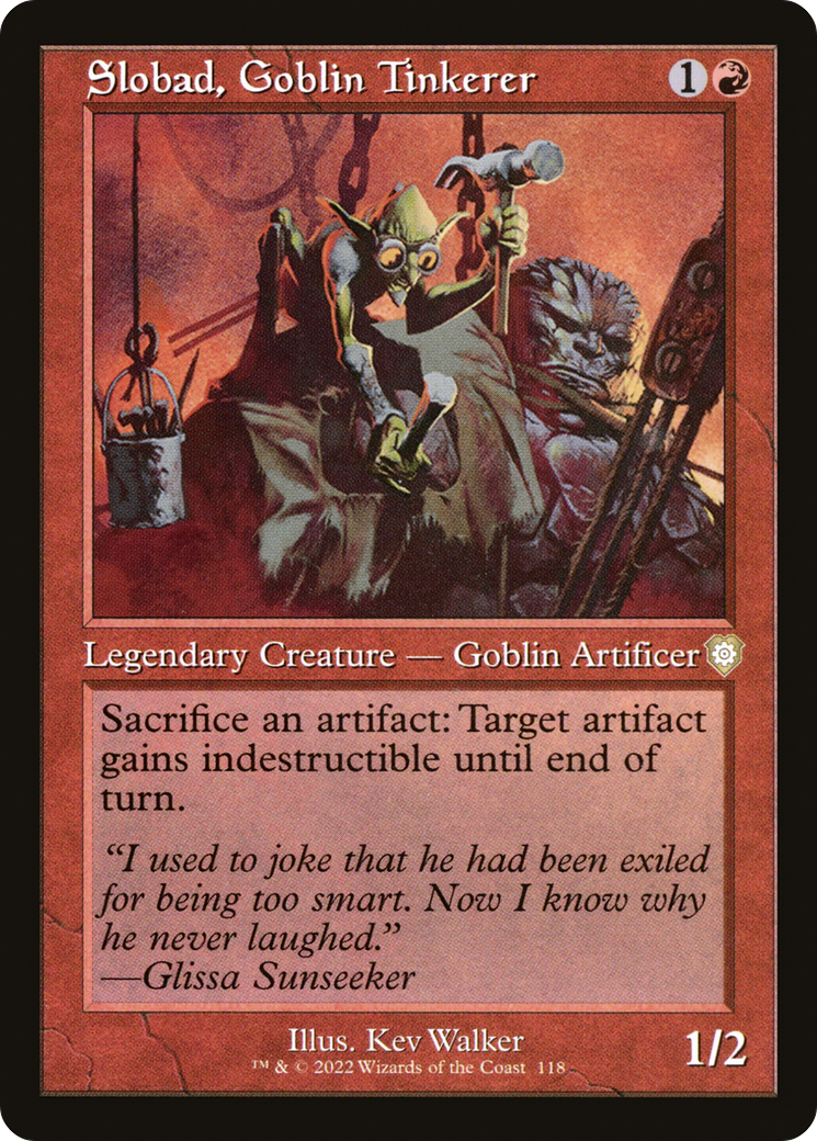 Slobad, Goblin Tinkerer (BRC-118) - The Brothers' War Commander - Premium MTG Single from Wizards of the Coast - Just $0.08! Shop now at Game Crave Tournament Store