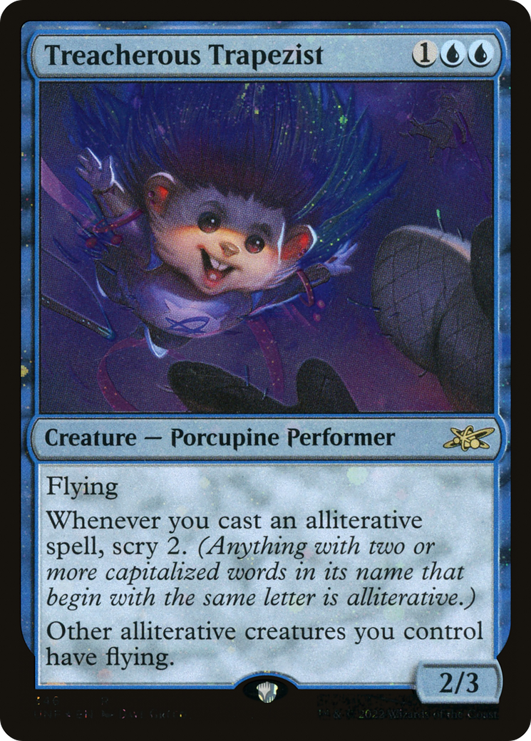 Treacherous Trapezist (UNF-346) - Unfinity Foil - Premium MTG Single from Wizards of the Coast - Just $0.08! Shop now at Game Crave Tournament Store