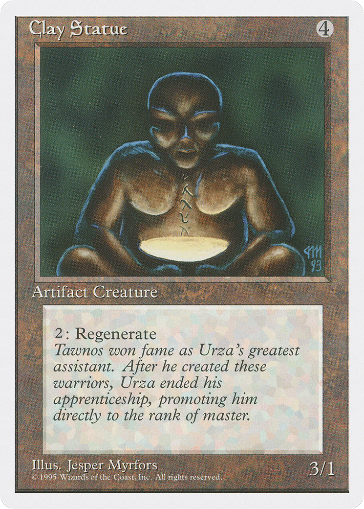 Clay Statue (4ED-305) - Fourth Edition - Premium MTG Single from Wizards of the Coast - Just $0.08! Shop now at Game Crave Tournament Store