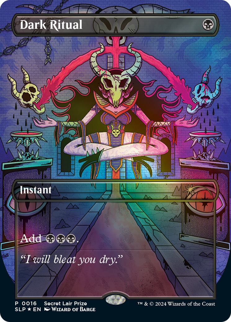 Dark Ritual (SLP-016) - Secret Lair Showdown (Borderless) Foil - Premium MTG Single from Wizards of the Coast - Just $0! Shop now at Game Crave Tournament Store