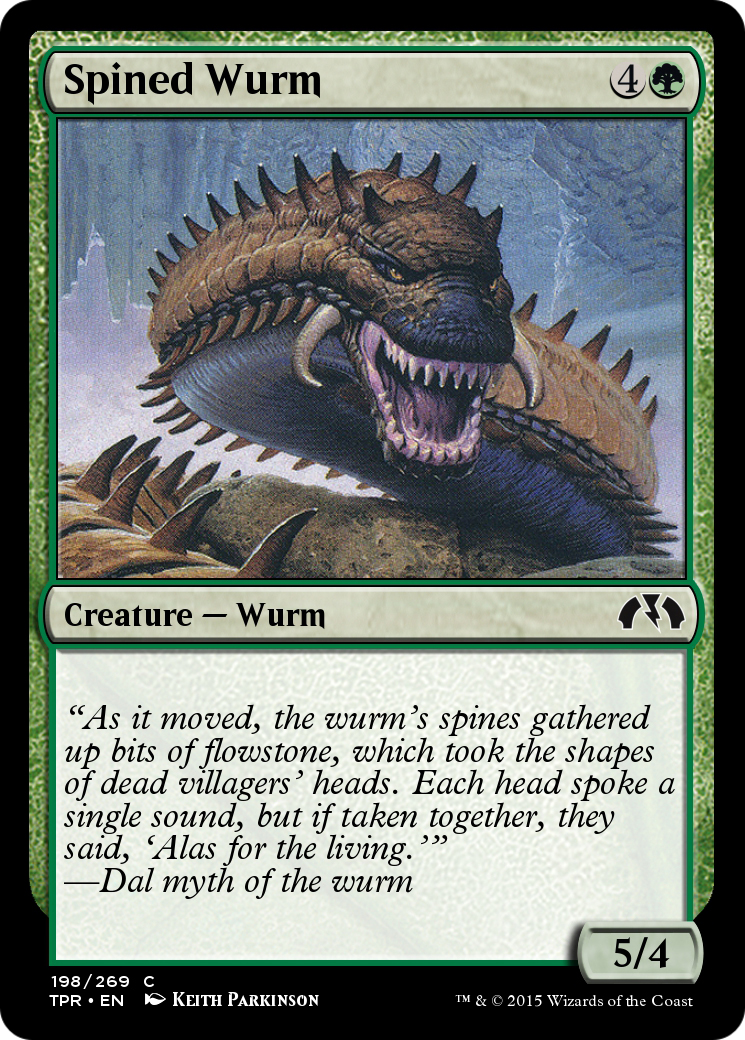 Spined Wurm (TPR-198) - Tempest Remastered - Premium MTG Single from Wizards of the Coast - Just $0! Shop now at Game Crave Tournament Store