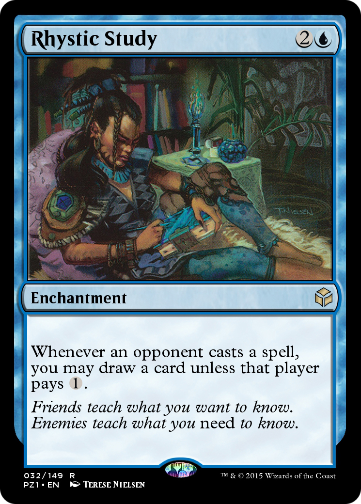 Rhystic Study (PZ1-032) - Legendary Cube Prize Pack - Premium MTG Single from Wizards of the Coast - Just $0! Shop now at Game Crave Tournament Store