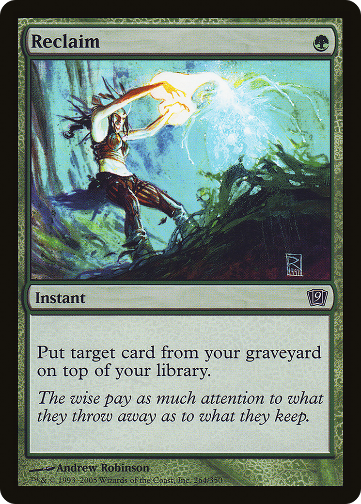 Reclaim (9ED-264★) - Ninth Edition Foil - Premium MTG Single from Wizards of the Coast - Just $0.80! Shop now at Game Crave Tournament Store