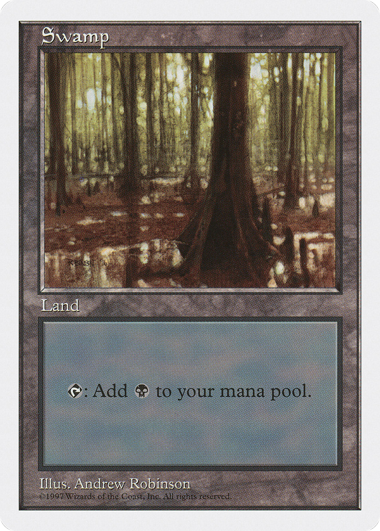 Swamp (5ED-439) - Fifth Edition - Premium MTG Single from Wizards of the Coast - Just $0.38! Shop now at Game Crave Tournament Store