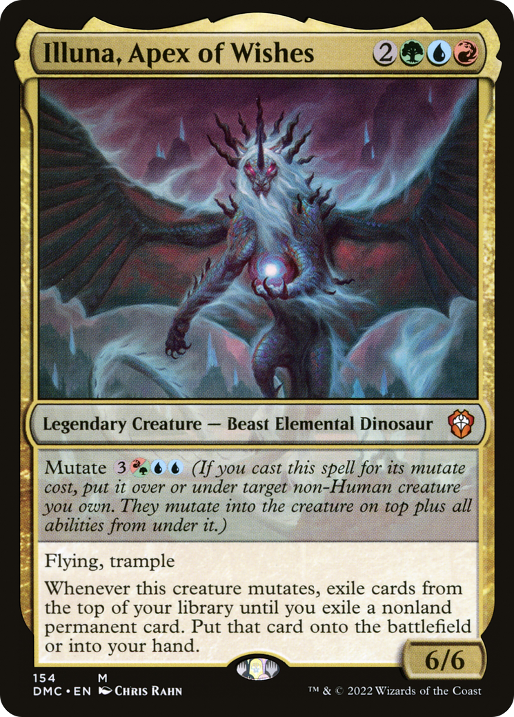 Illuna, Apex of Wishes (DMC-154) - Dominaria United Commander - Premium MTG Single from Wizards of the Coast - Just $0.25! Shop now at Game Crave Tournament Store