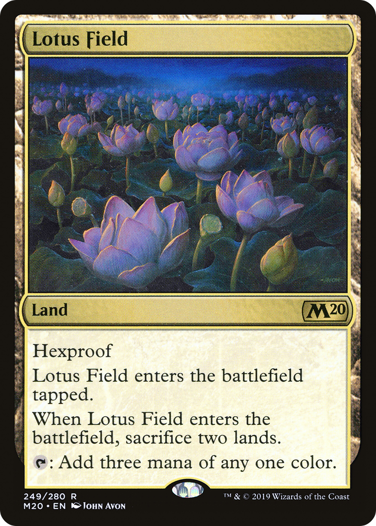 Lotus Field (M20-249) - Core Set 2020 - Premium MTG Single from Wizards of the Coast - Just $6.50! Shop now at Game Crave Tournament Store