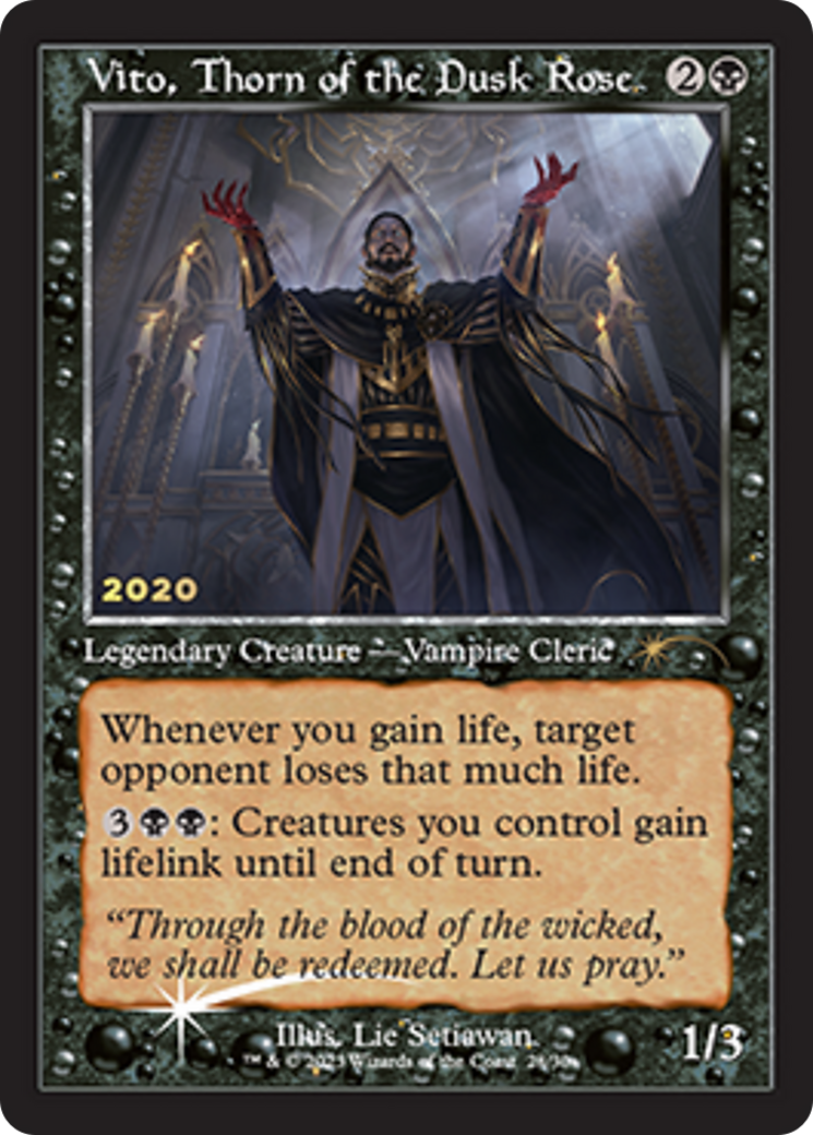 Vito, Thorn of the Dusk Rose (P30A-028) - 30th Anniversary Play Promos Foil - Premium MTG Single from Wizards of the Coast - Just $1.56! Shop now at Game Crave Tournament Store
