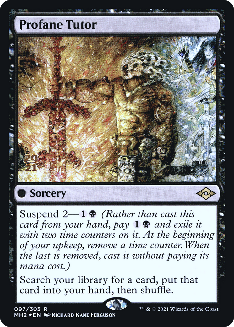Profane Tutor (PMH2-97S) - Modern Horizons 2 Promos Foil - Premium MTG Single from Wizards of the Coast - Just $1.49! Shop now at Game Crave Tournament Store