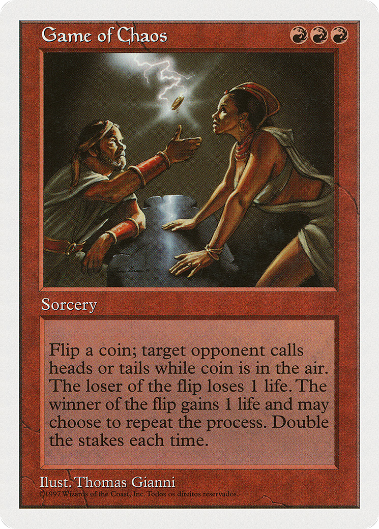 Game of Chaos (5ED-232†) - Fifth Edition - Premium MTG Single from Wizards of the Coast - Just $0.68! Shop now at Game Crave Tournament Store