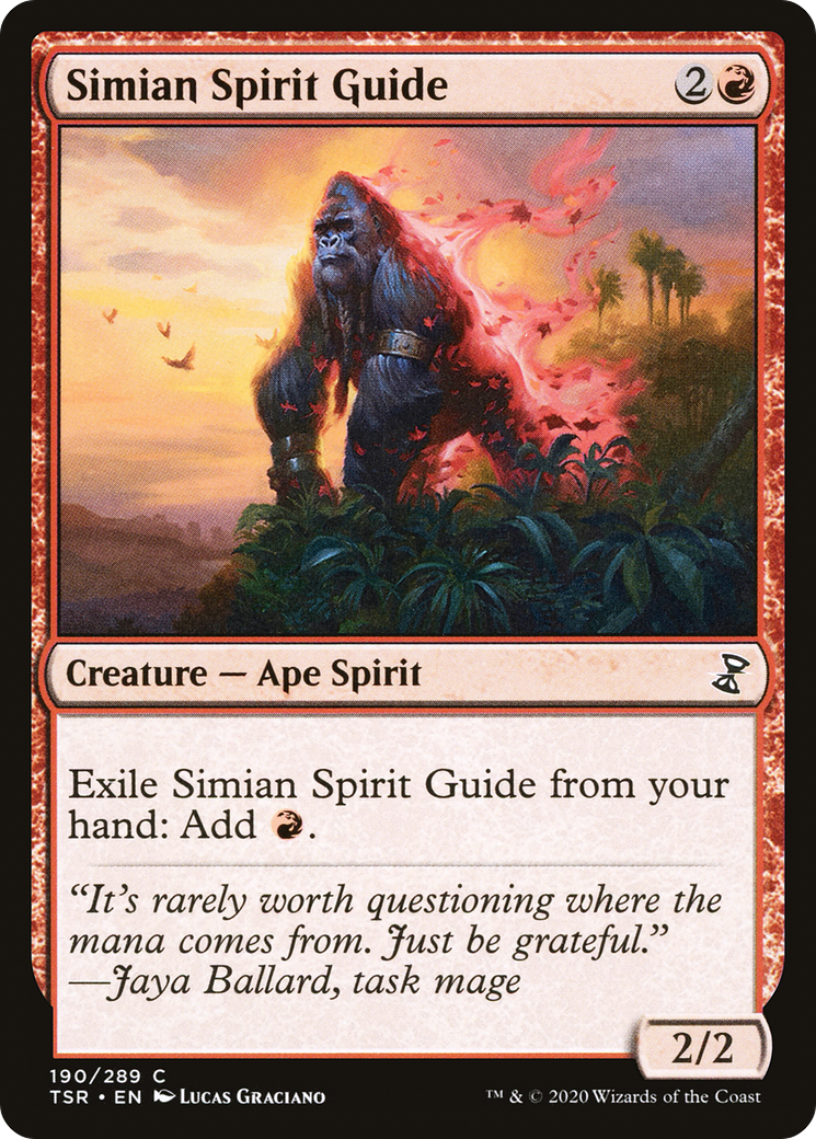 Simian Spirit Guide (TSR-190) - Time Spiral Remastered - Premium MTG Single from Wizards of the Coast - Just $1.11! Shop now at Game Crave Tournament Store