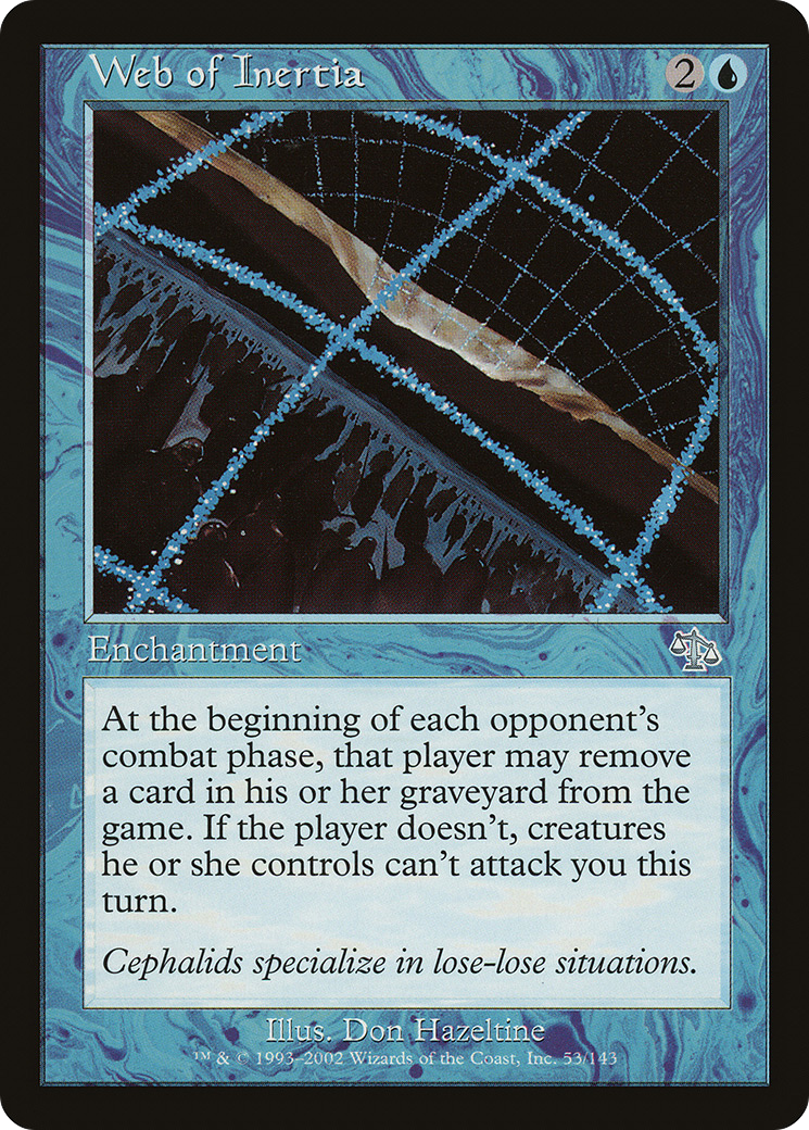Web of Inertia (JUD-053) - Judgment Foil - Premium MTG Single from Wizards of the Coast - Just $2.30! Shop now at Game Crave Tournament Store