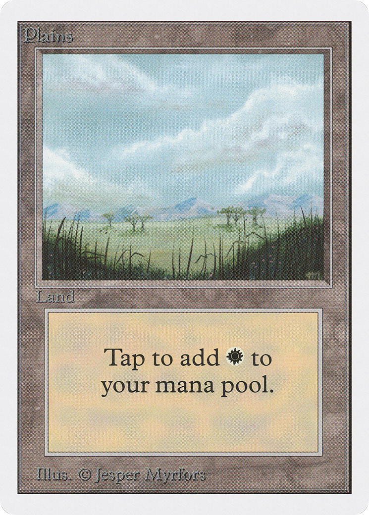 Plains (2ED-289) - Unlimited Edition - Premium MTG Single from Wizards of the Coast - Just $0.60! Shop now at Game Crave Tournament Store