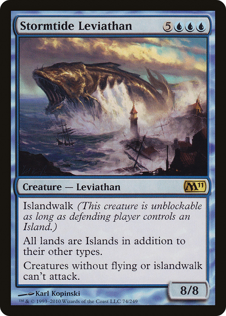 Stormtide Leviathan (M11-074) - Magic 2011 Foil - Premium MTG Single from Wizards of the Coast - Just $1.25! Shop now at Game Crave Tournament Store