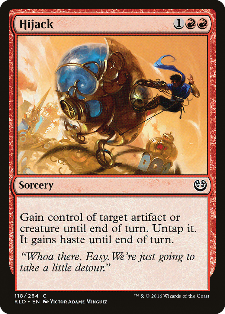 Hijack (KLD-118) - Kaladesh Foil - Premium MTG Single from Wizards of the Coast - Just $0.09! Shop now at Game Crave Tournament Store