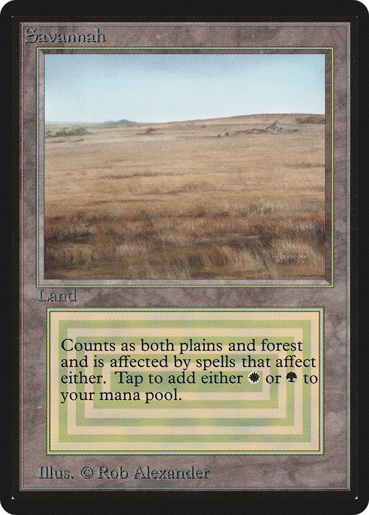 Savannah (LEB-281) - Limited Edition Beta - Premium MTG Single from Wizards of the Coast - Just $1200! Shop now at Game Crave Tournament Store