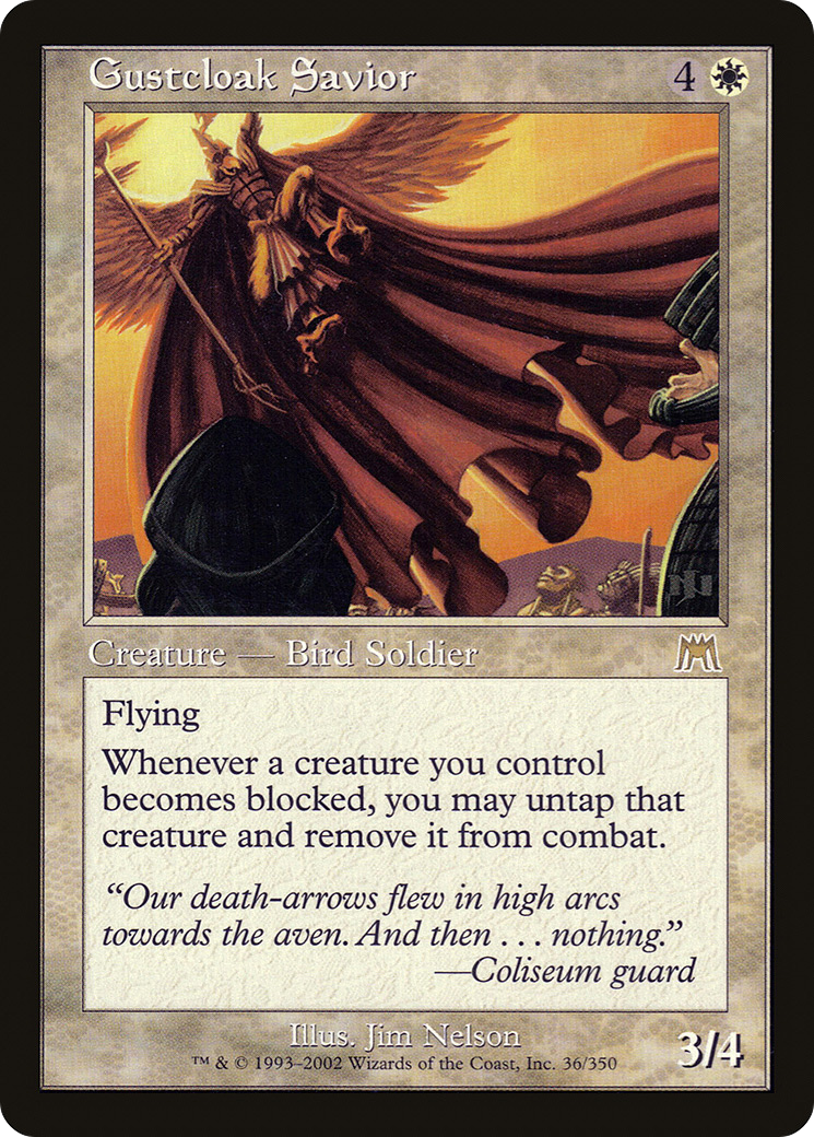 Gustcloak Savior (ONS-036) - Onslaught - Premium MTG Single from Wizards of the Coast - Just $0.23! Shop now at Game Crave Tournament Store