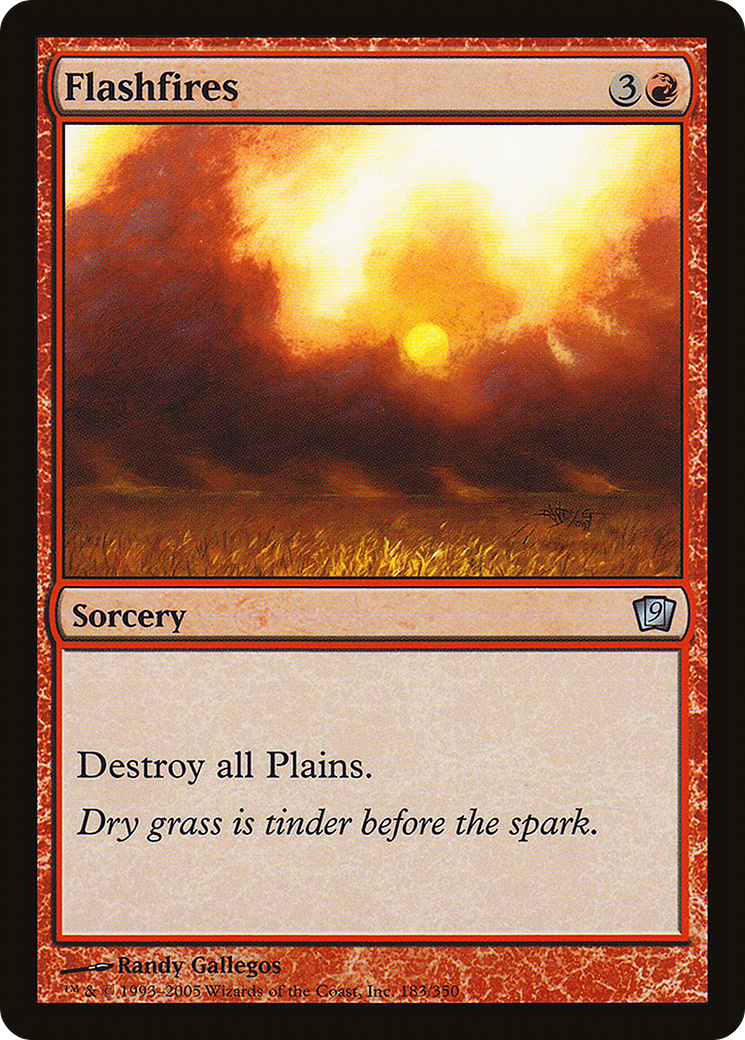 Flashfires (9ED-183★) - Ninth Edition Foil - Premium MTG Single from Wizards of the Coast - Just $0.40! Shop now at Game Crave Tournament Store