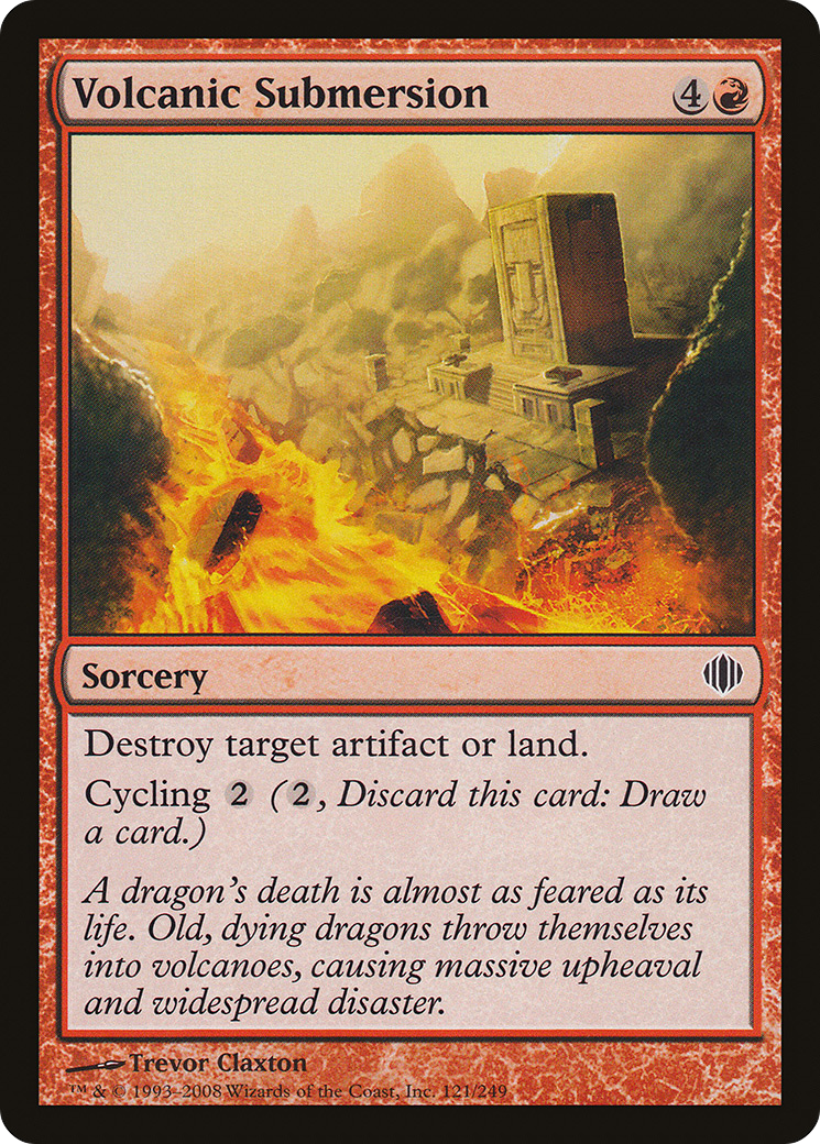 Volcanic Submersion (ALA-121) - Shards of Alara Foil - Premium MTG Single from Wizards of the Coast - Just $0.08! Shop now at Game Crave Tournament Store