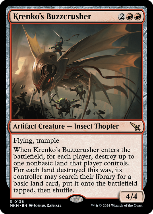 Krenko's Buzzcrusher (MKM-136) - Murders at Karlov Manor - Premium MTG Single from Wizards of the Coast - Just $0.25! Shop now at Game Crave Tournament Store