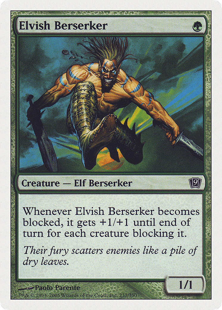 Elvish Berserker (9ED-237) - Ninth Edition - Premium MTG Single from Wizards of the Coast - Just $0.25! Shop now at Game Crave Tournament Store