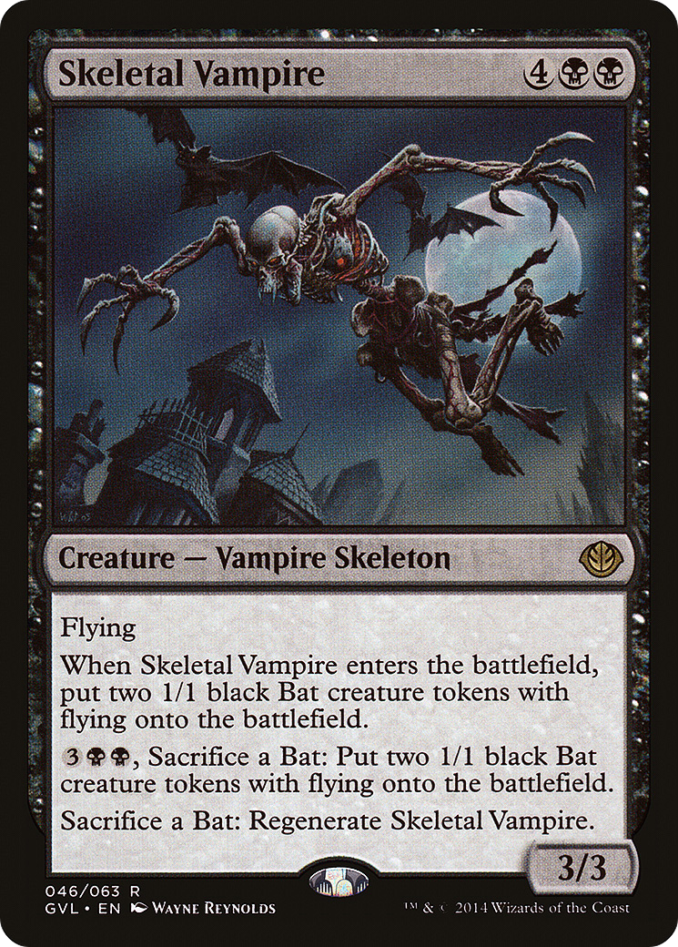Skeletal Vampire (GVL-046) - Duel Decks Anthology: Garruk vs. Liliana - Premium MTG Single from Wizards of the Coast - Just $0.13! Shop now at Game Crave Tournament Store