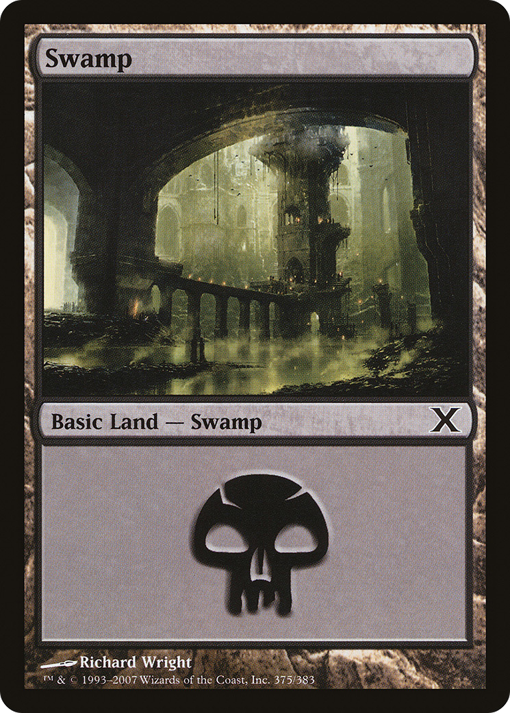 Swamp (10E-375) - Tenth Edition Foil - Premium MTG Single from Wizards of the Coast - Just $0.32! Shop now at Game Crave Tournament Store
