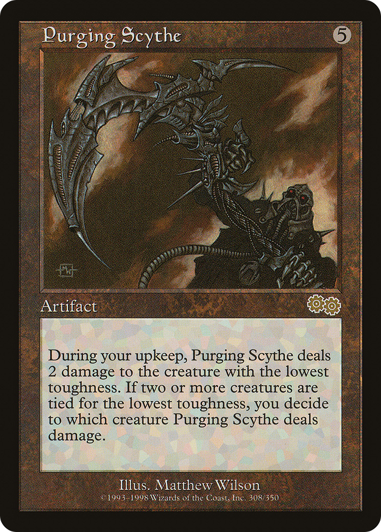 Purging Scythe (USG-308) - Urza's Saga - Premium MTG Single from Wizards of the Coast - Just $0.28! Shop now at Game Crave Tournament Store