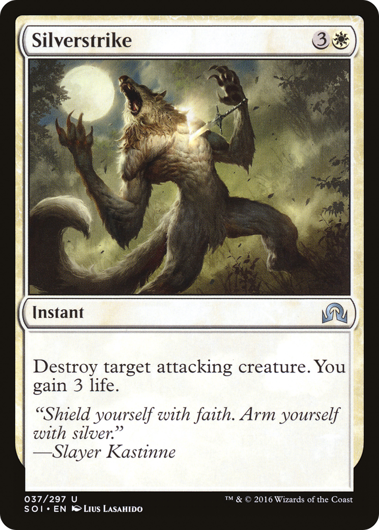 Silverstrike (SOI-037) - Shadows over Innistrad - Premium MTG Single from Wizards of the Coast - Just $0.08! Shop now at Game Crave Tournament Store