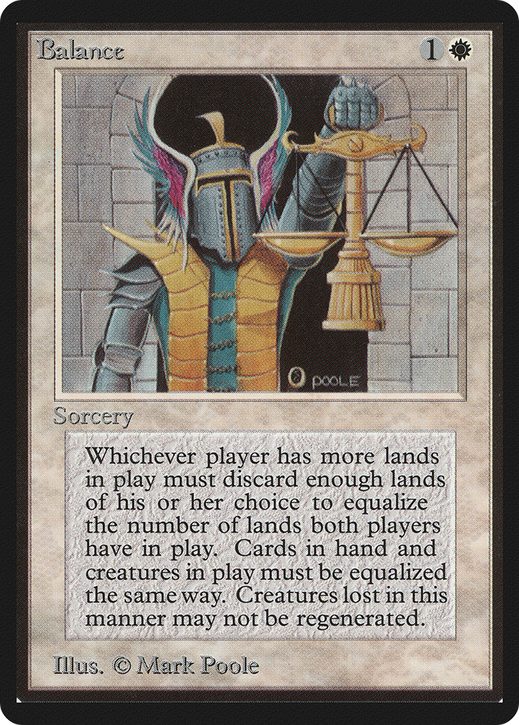 Balance (LEB-003) - Limited Edition Beta - Premium MTG Single from Wizards of the Coast - Just $0! Shop now at Game Crave Tournament Store