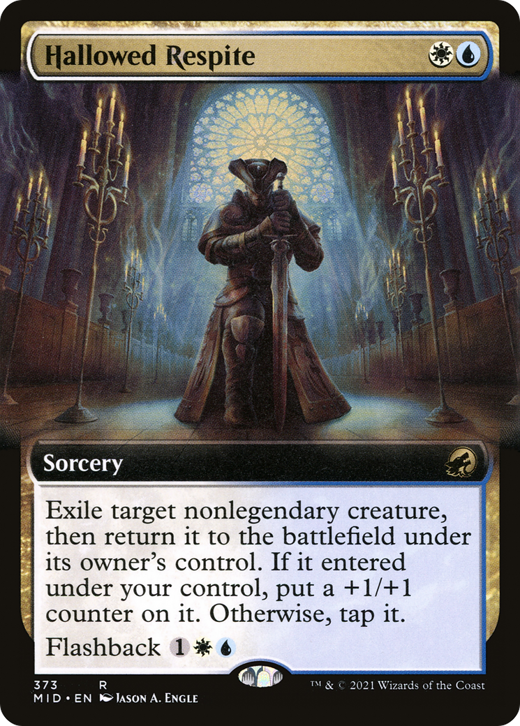 Hallowed Respite (MID-373) - Innistrad: Midnight Hunt: (Extended Art) Foil - Premium MTG Single from Wizards of the Coast - Just $0.08! Shop now at Game Crave Tournament Store