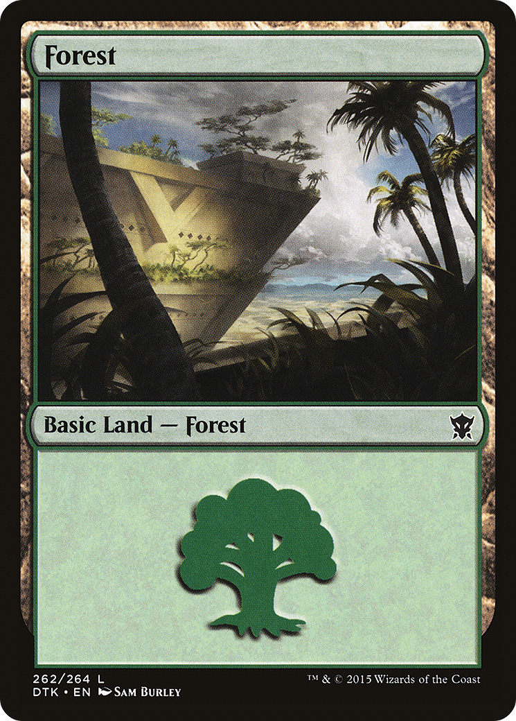 Forest (DTK-262) - Dragons of Tarkir - Premium MTG Single from Wizards of the Coast - Just $0.08! Shop now at Game Crave Tournament Store