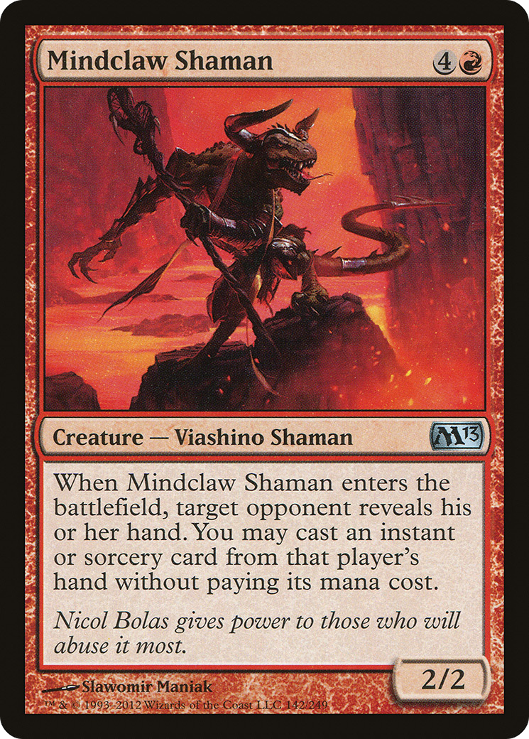 Mindclaw Shaman (M13-142) - Magic 2013 - Premium MTG Single from Wizards of the Coast - Just $0.08! Shop now at Game Crave Tournament Store