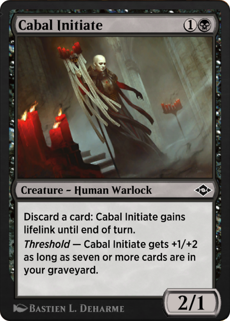 Cabal Initiate (J21-300) - Jumpstart: Historic Horizons - Premium MTG Single from Wizards of the Coast - Just $0! Shop now at Game Crave Tournament Store