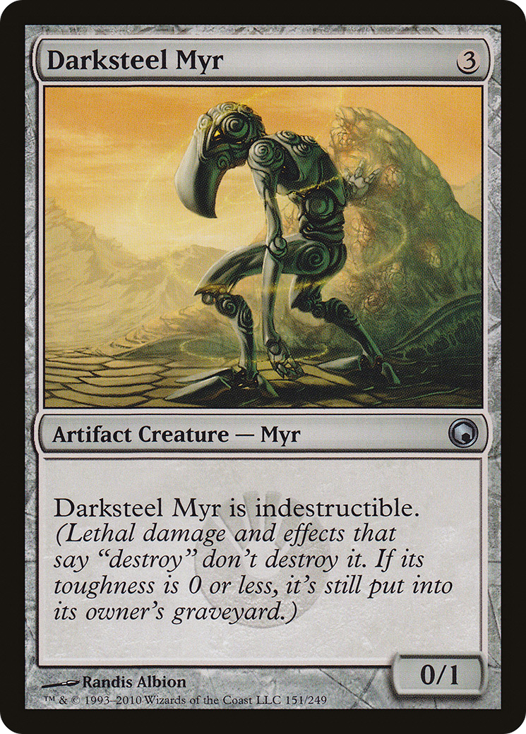 Darksteel Myr (SOM-151) - Scars of Mirrodin Foil - Premium MTG Single from Wizards of the Coast - Just $1.77! Shop now at Game Crave Tournament Store