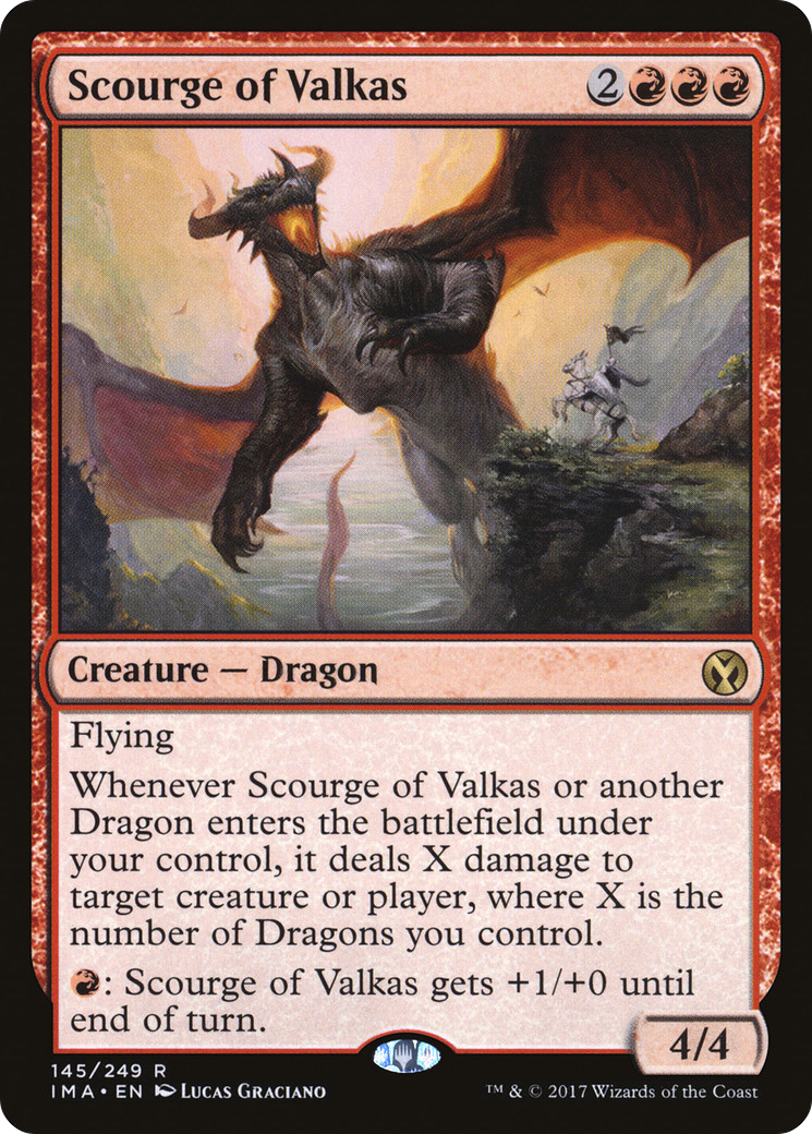 Scourge of Valkas (IMA-145) - Iconic Masters - Premium MTG Single from Wizards of the Coast - Just $2.10! Shop now at Game Crave Tournament Store