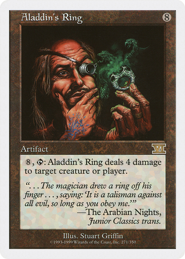 Aladdin's Ring (6ED-271) - Classic Sixth Edition - Premium MTG Single from Wizards of the Coast - Just $0.08! Shop now at Game Crave Tournament Store