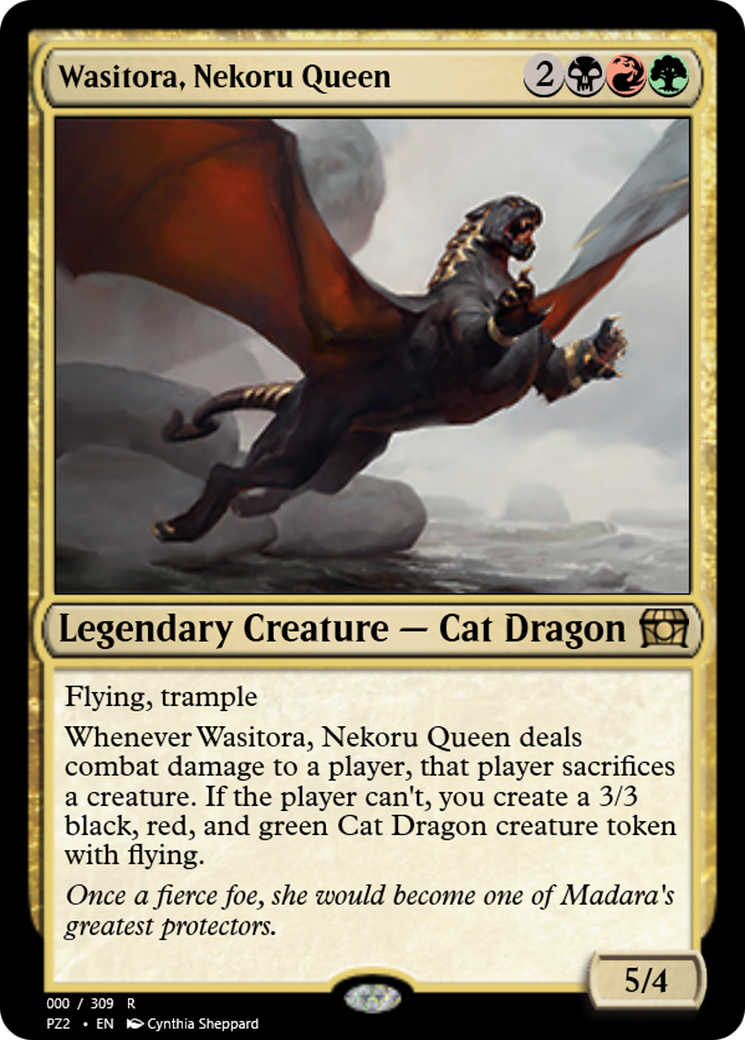 Wasitora, Nekoru Queen (PZ2-65705) - Treasure Chest Foil - Premium MTG Single from Wizards of the Coast - Just $0! Shop now at Game Crave Tournament Store
