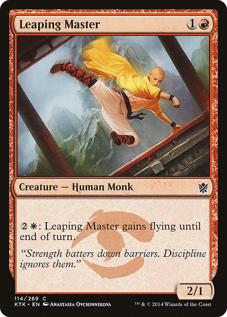 Leaping Master (KTK-114) - Khans of Tarkir Foil - Premium MTG Single from Wizards of the Coast - Just $0.08! Shop now at Game Crave Tournament Store