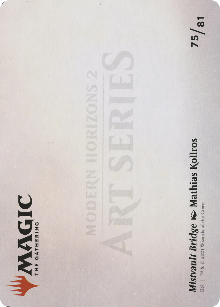 Mistvault Bridge // Mistvault Bridge (AMH2-075) - Modern Horizons 2 Art Series (Borderless) - Premium MTG Single from Wizards of the Coast - Just $0! Shop now at Game Crave Tournament Store