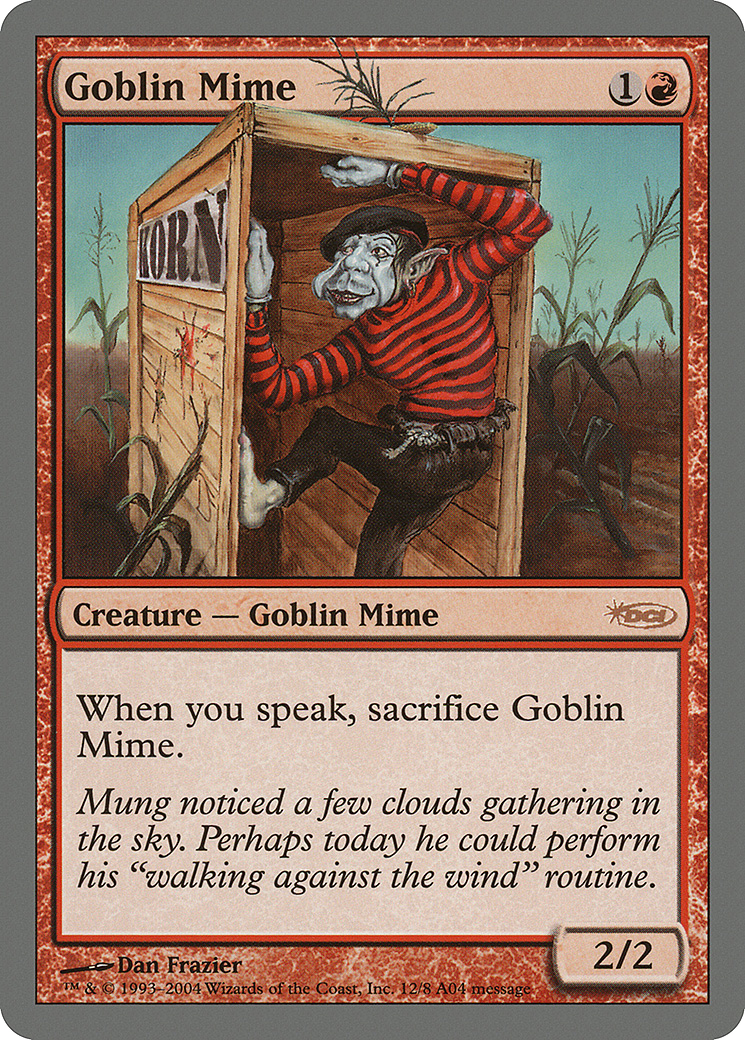 Goblin Mime (PAL04-012) - Arena League 2004 - Premium MTG Single from Wizards of the Coast - Just $0.35! Shop now at Game Crave Tournament Store