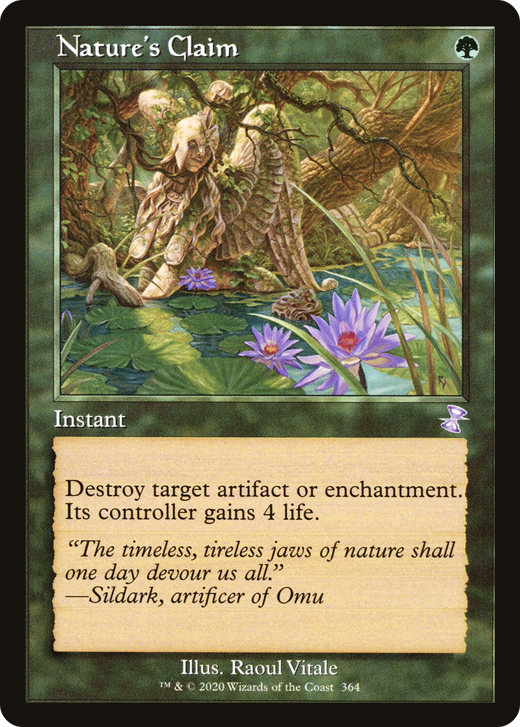 Nature's Claim (TSR-364) - Time Spiral Remastered Foil - Premium MTG Single from Wizards of the Coast - Just $9.86! Shop now at Game Crave Tournament Store