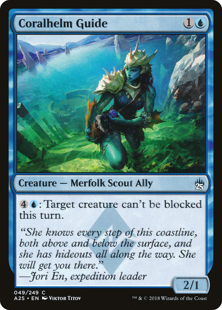 Coralhelm Guide (A25-049) - Masters 25 Foil - Premium MTG Single from Wizards of the Coast - Just $0.25! Shop now at Game Crave Tournament Store