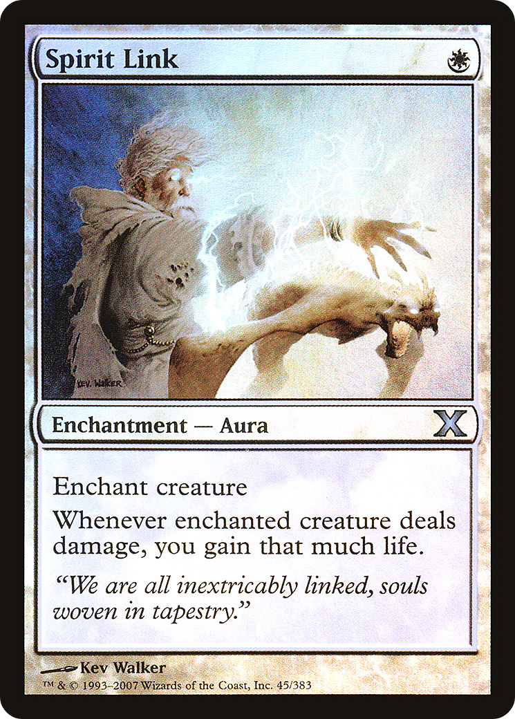 Spirit Link (10E-45★) - Tenth Edition Foil - Premium MTG Single from Wizards of the Coast - Just $0.91! Shop now at Game Crave Tournament Store