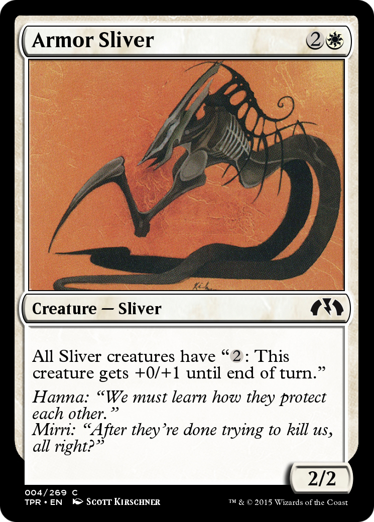 Armor Sliver (TPR-004) - Tempest Remastered Foil - Premium MTG Single from Wizards of the Coast - Just $0! Shop now at Game Crave Tournament Store